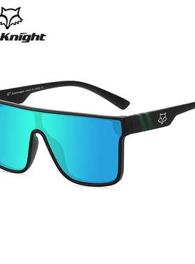 时尚方形连体大框墨镜偏光骑行眼镜男防风户外山地自行车运动镜女