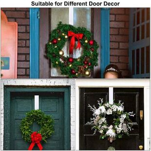 极速3pcs Floral Wreath Hanger Over The Door Large Wreath Met