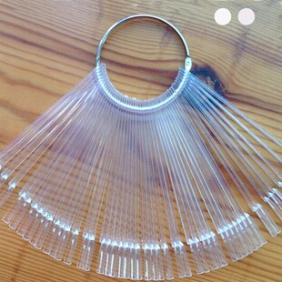 50Pcs/Set False Fake Nails Color Chart Artificial Nails Tran