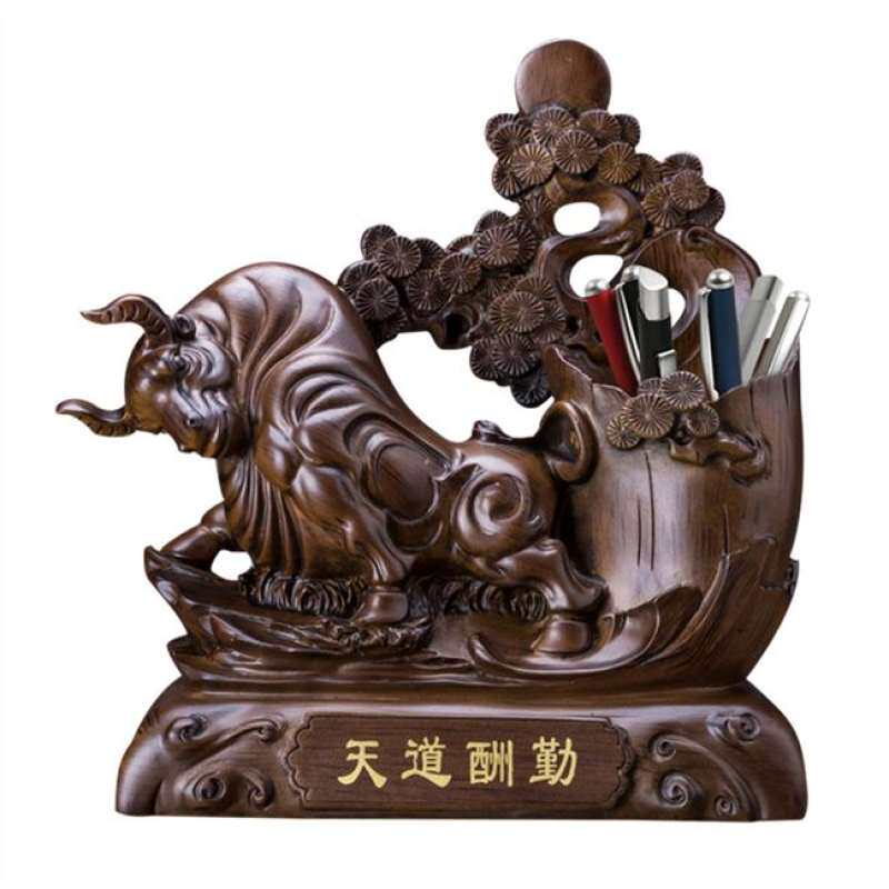 好货笔筒创意时尚定制桌面摆件复古简约中国风礼物办公室用品收纳