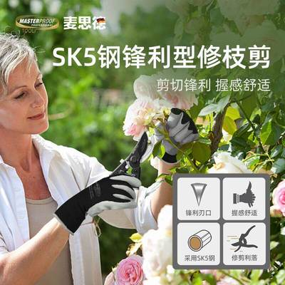 麦思德(MASTERPROOF)园林4件套修枝剪折叠锯手工修枝锯砍伐斧头