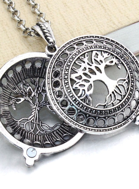 1pcs Aroma Diffuser Necklace Open Antique Vintage Lockets Pe