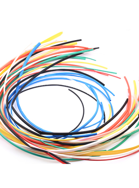 热缩管组合黑色/透明/白色/红色/黄色常用热缩管包 多规格可选 1M