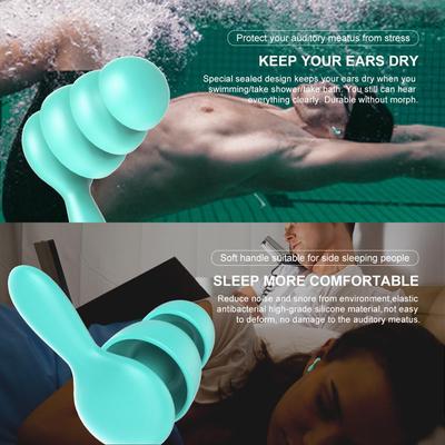 impermeables, de silicona, suaves, para nadar,  par/paquete