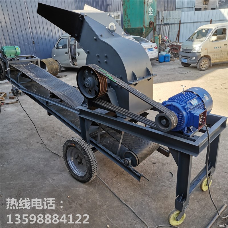 家用锤式破碎机鹅卵石破碎机制砂机大型工业移动式建筑垃圾制砂机