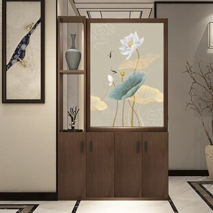 新中式屏风隔断柜入户玄关鞋柜门厅柜客厅装饰柜进门风水阻隔