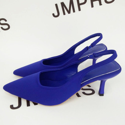 JMPRS Women Simple Blue Slingback Pumps Summer 2022 Elegant