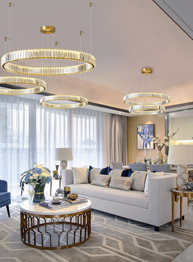 Living room chandelier modern simple atmosphere dining room