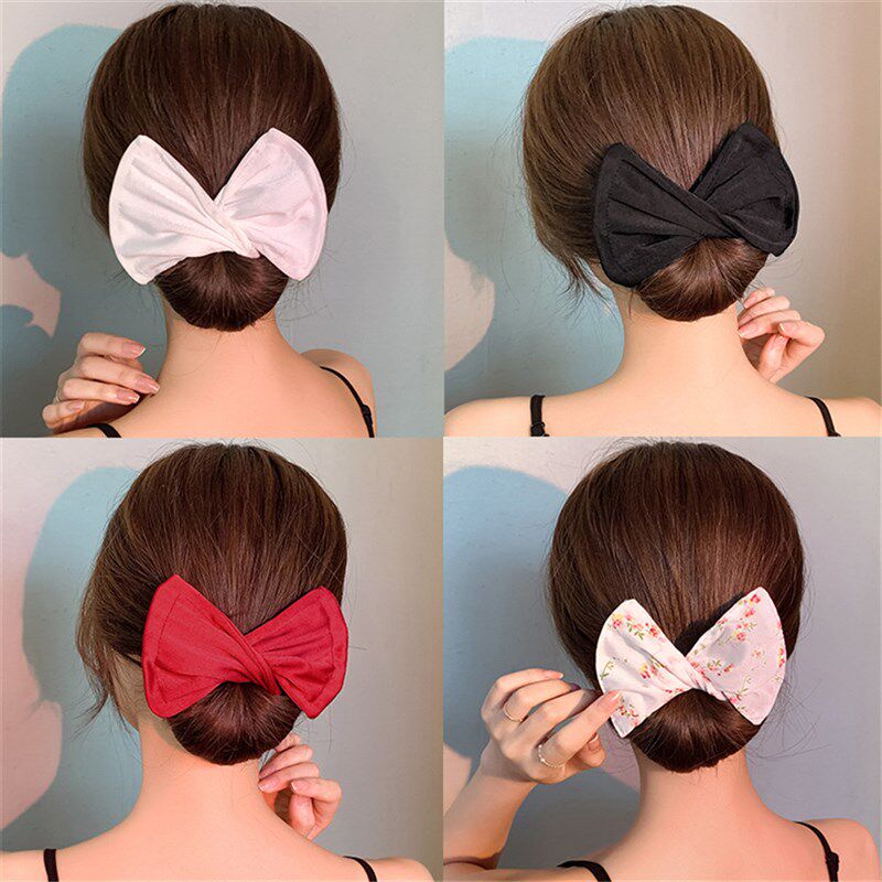 1PC Multicolor Deft Bun Print Headband Hairpin for Women Gir