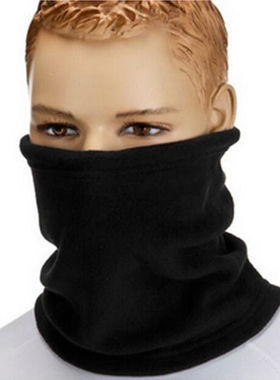 Fashion Warm Male Soft Fleece Scarves Men Winter Scarf Ring