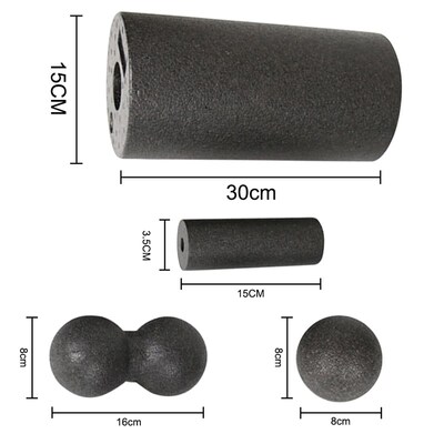极速4pcs Yoga Massage Roller & Fitness Ball Foam Roller Set