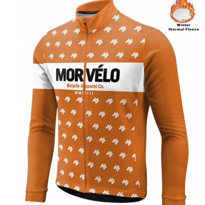 Morvelo Winter Thermal Fleece Cycling Jersey long sleeve