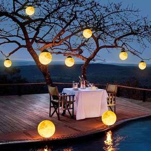 景观花园月球充电手提装饰挂灯户外灯庭院花园装饰灯外手吊灯太阳