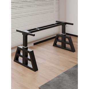 手动升降桌腿家用客厅茶几餐桌脚架可调节支撑底座岩板电脑桌架子