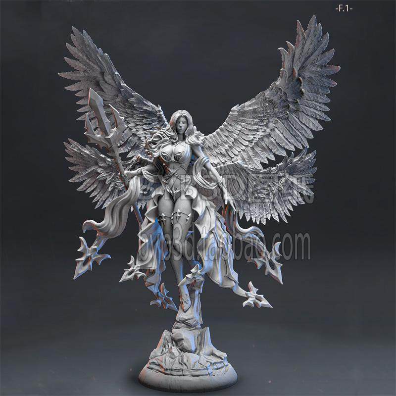 女武神天使战士合集3款棋子合集STL文件图纸3D打印模型素材非实物