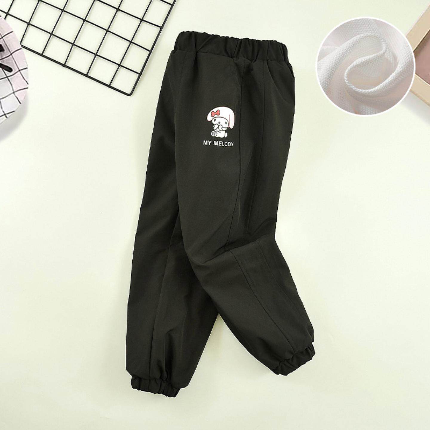 童装女童冲锋裤春装儿童薄款春秋防风防水裤子女中童户外运动裤潮