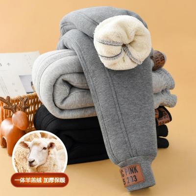 加绒加厚儿童卫裤冬季保暖