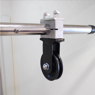 25cm/28cm/32cm圆管固定滑轮自制DIY健身器材高位下拉静音吊轮