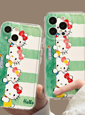 探头kitty手机壳苹果17可爱iPhone16promax华为pura80小米15软壳14防摔13适用mate70哈喽kt卡通Hellokitty壳x