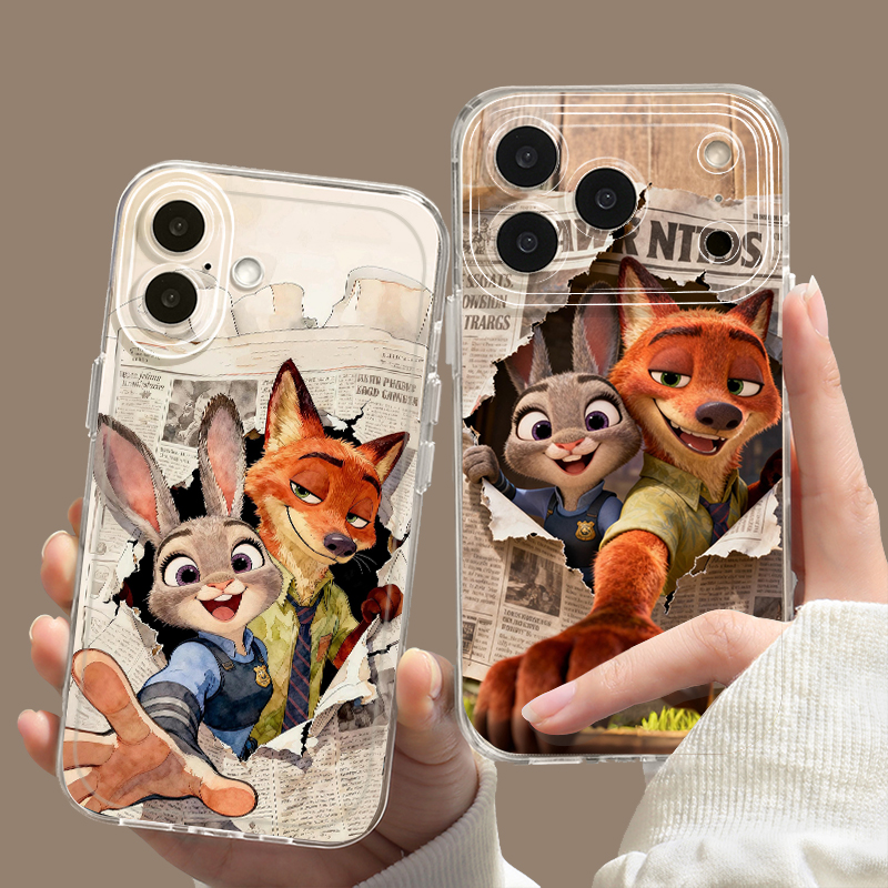 尼克朱迪疯狂动物城防摔软壳