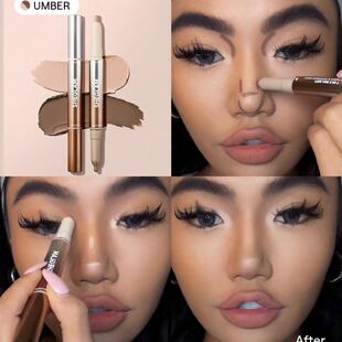 Sheglam双头高光修容笔鼻梁轮廓阴影立体提亮二合一