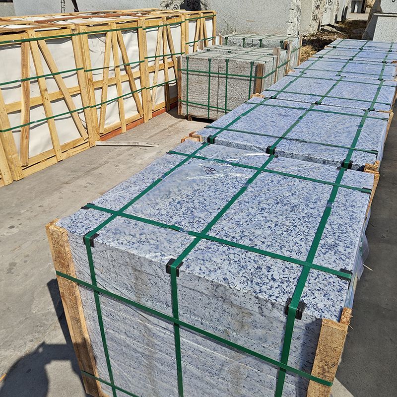 大理石花岗岩石材芝麻灰抛光火烧板荔枝面地铺石地砖路沿石路缘石