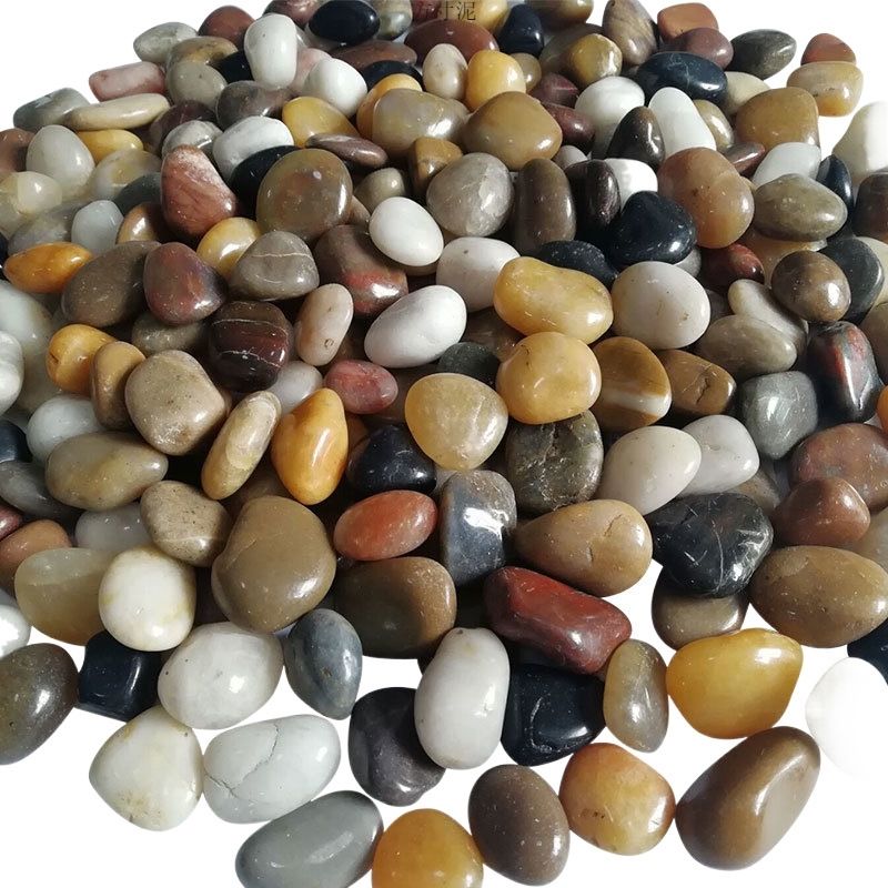 天然五彩鹅卵石雨花石鱼