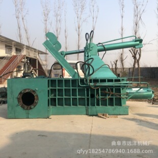 铁皮铁屑打包机废铜易拉罐液压打包机热销卧式废铁铝屑压块成型机