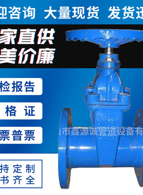 铸铁手动法兰闸阀Z41H-16/25/40C 软密封闸阀DN80 100 200