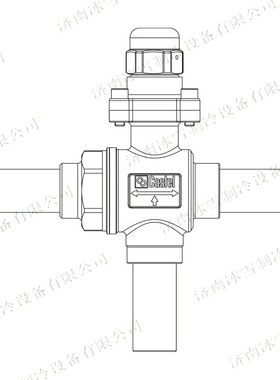 Castel卡士妥三通球阀6698E/M35,带不锈钢接头