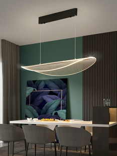 餐厅吊灯后现代2022年新款创意轻奢餐厅灯茶房灯亚克力导光板灯具