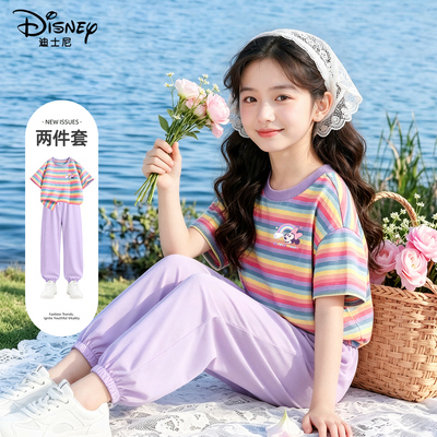 迪士尼女童夏季套装2026新款洋气