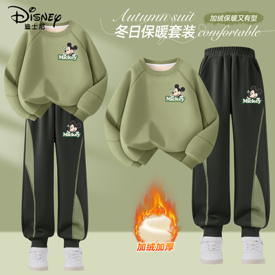 迪士尼男童冬装套装2025新款运动
