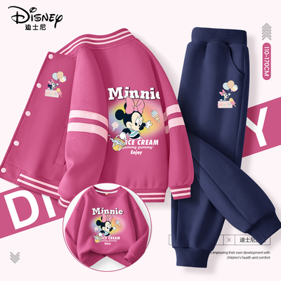 迪士尼女童套装2026新款春装洋气