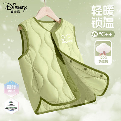 迪士尼男童马甲冬外穿2025新款