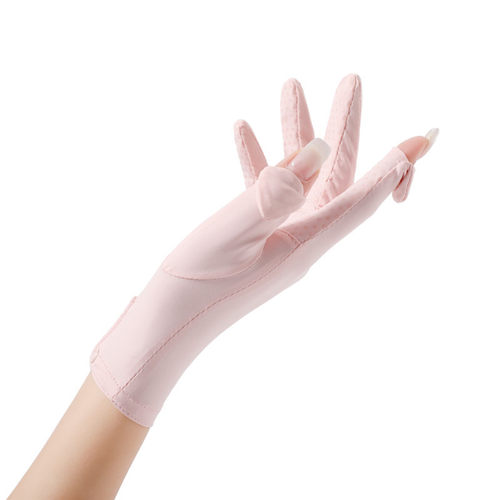 冰丝防晒手套女士薄款夏季户外防紫外线透气触屏防滑骑行电车手套