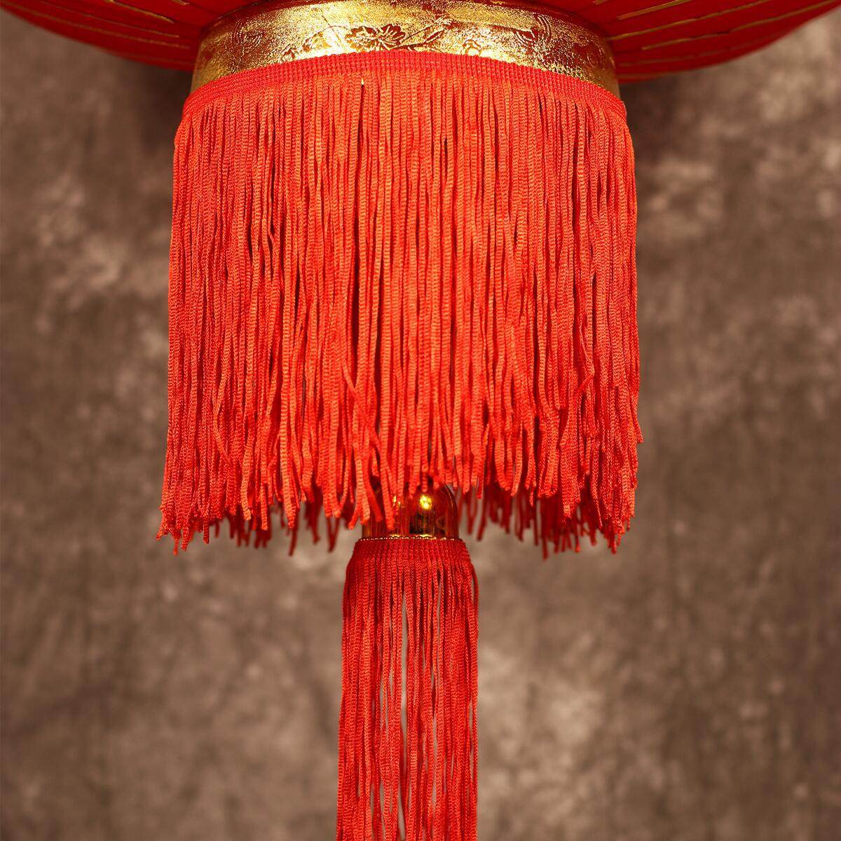 灯笼长杆植绒灯笼广告灯笼户外喜庆大红灯笼新年春节宫灯