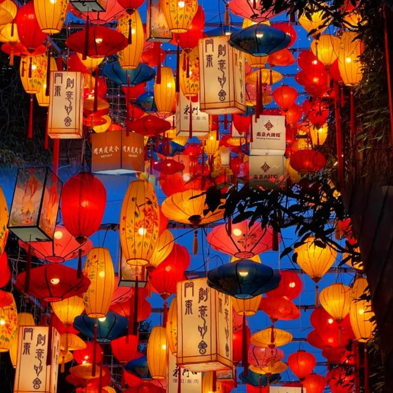 春节户外古风网红花灯文旅景区古镇美食节发光国潮越南绸布灯笼,节庆用品/礼品,花灯,淘宝优惠券,粉丝福利购,淘宝优惠卷