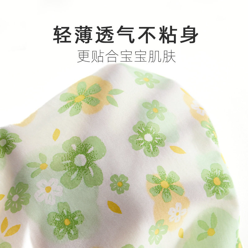 夏季新款女童裤子婴儿纯棉灯笼裤女宝宝印花透气短裤可爱外穿裤子