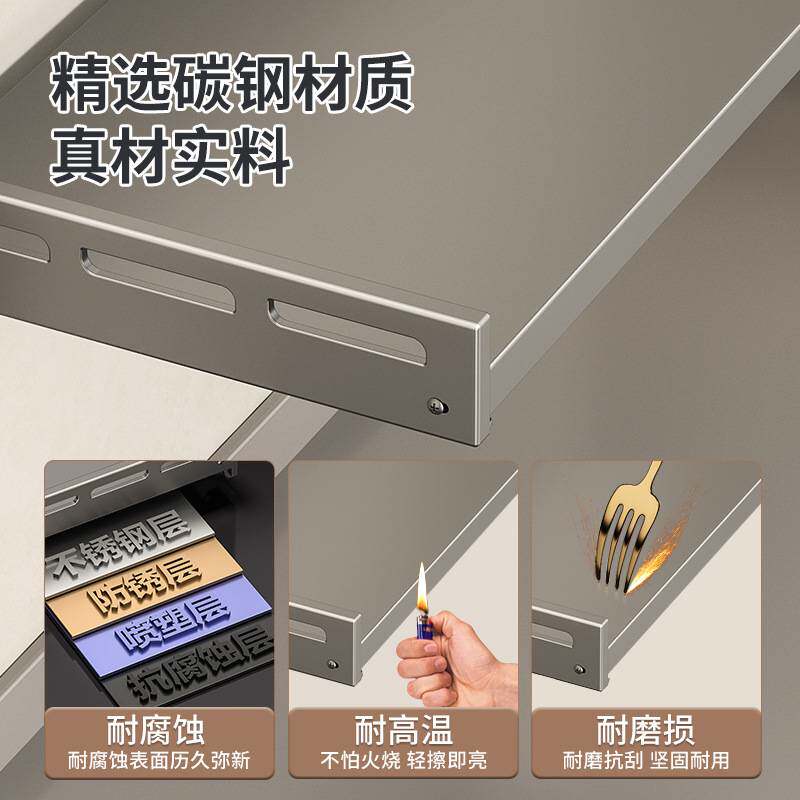 厨房微波炉架子置物架免打孔壁挂式墙上家用电饭煲烤箱咖啡机收纳