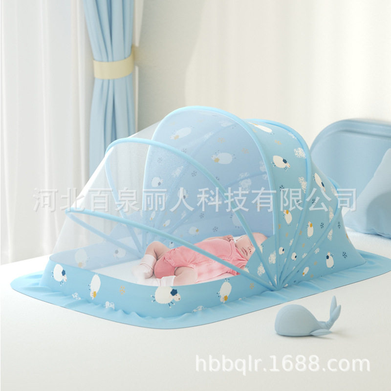 蚊帐宝宝蒙古包防蚊全罩式可折叠婴幼儿新生儿儿童床无底遮光帐篷