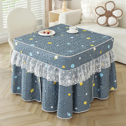 冬季加厚烤火炉电暖桌烤火桌子罩套被正方形取暖桌布电暖炉电炉罩