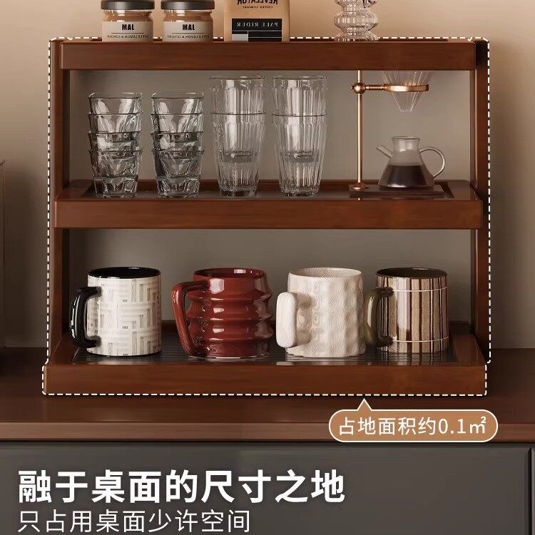 厨房台面杯架置物架收纳桌面茶杯杯子水杯咖啡店茶具桌上放置架子