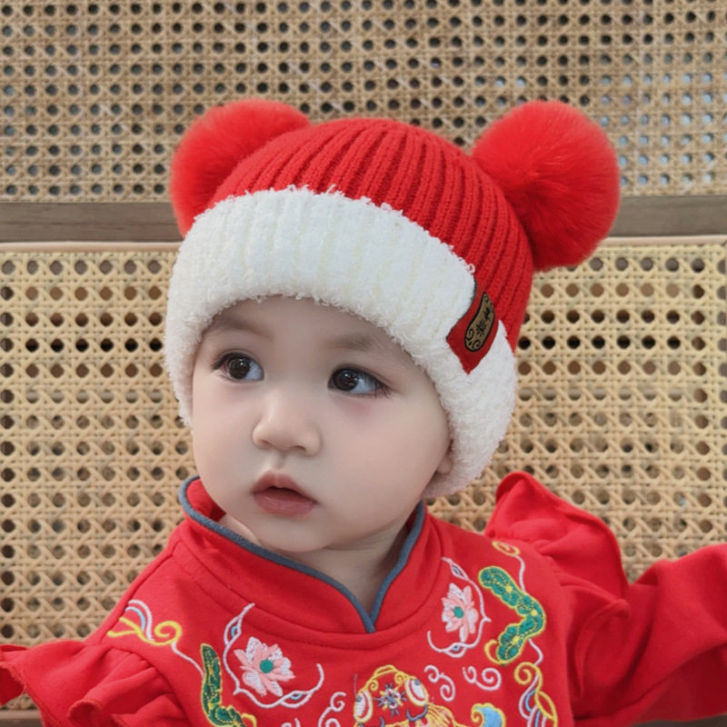 婴儿帽子秋冬男女宝宝过