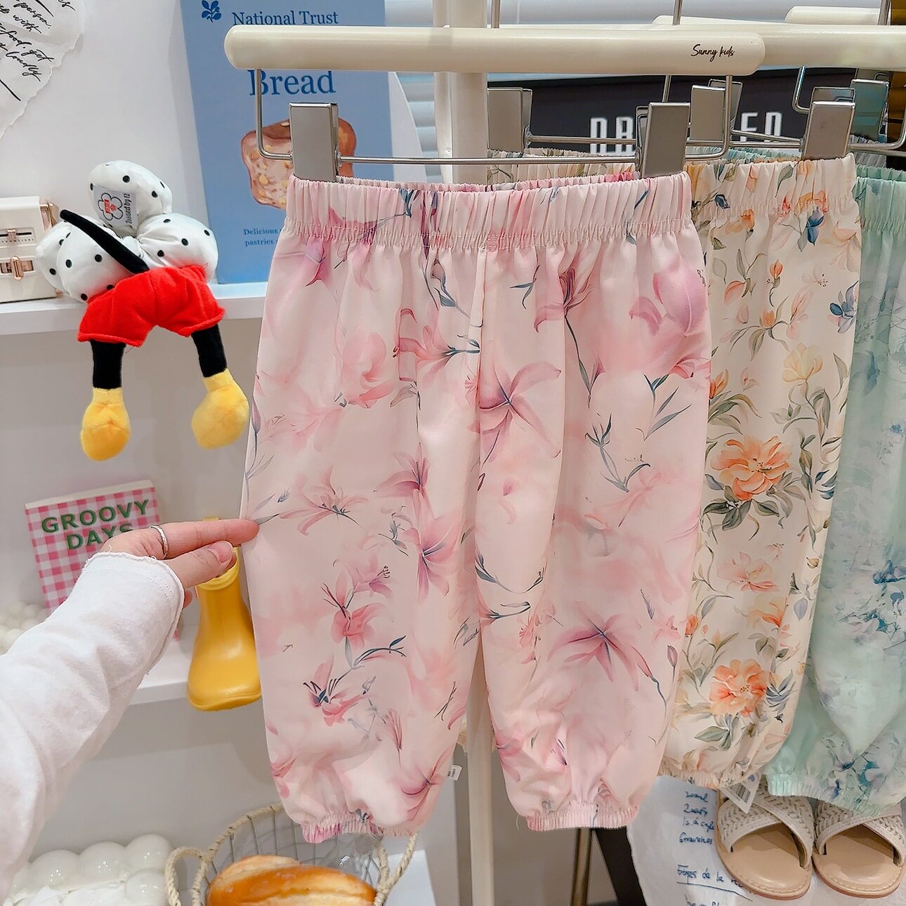 夏季新品3D儿童防蚊裤男女童四面弹休闲裤透气防蚊设计亲子款