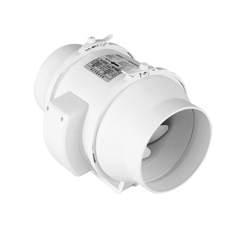 热销管道风机4寸5寸6寸8寸10寸排气换气扇厨房家用油烟抽风工业排