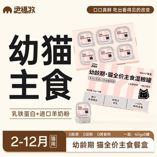 伊福牧幼猫主食罐头湿粮餐包离乳期奶糕罐头补充营养全价猫餐盒饭