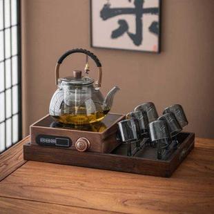 电陶炉大功率加热烧水壶胡桃木煮茶器围煮茶炉迷你小型电磁炉家用