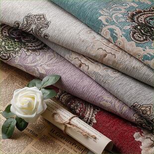 2.8米幅宽欧式加厚清仓处理沙发布料抱枕靠垫坐垫套提花窗帘面料