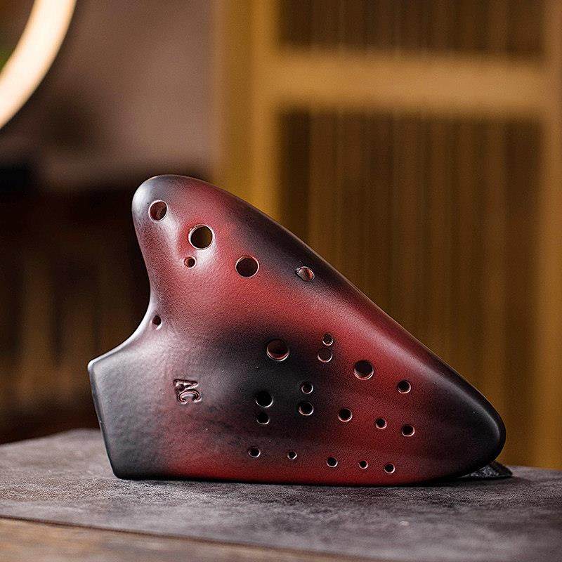 三管陶笛AC调初学 入门学生3管演奏款星空系列男女生12孔陶瓷乐器